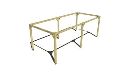 Pergola bois • 7m x 3m • indépendante • sens sans • livraison comprise